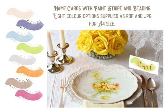 Download Name Card Paint Stripe Template - Name card Collection