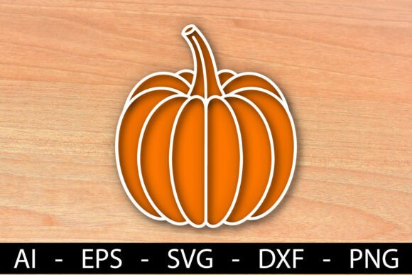Download Laser Cut Orange Pumpkin Seasonal Decor - Orange Collection